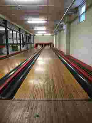 An Interior Designer Drastically Transformed This Long Island Bowling Alley