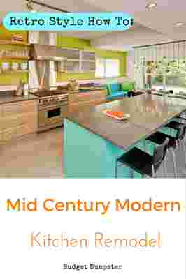 Small Kitchen Renovation: Wind Back the Clock with a Mid Century Modern Kitchen